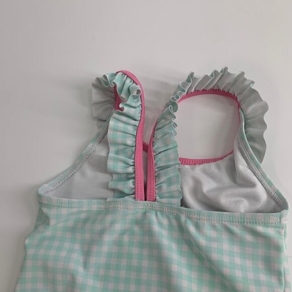 Sweet Pineapple Sequin Strawberry and Gingham One Piece Swimsuit Size 4T - Picture 10 of 10
